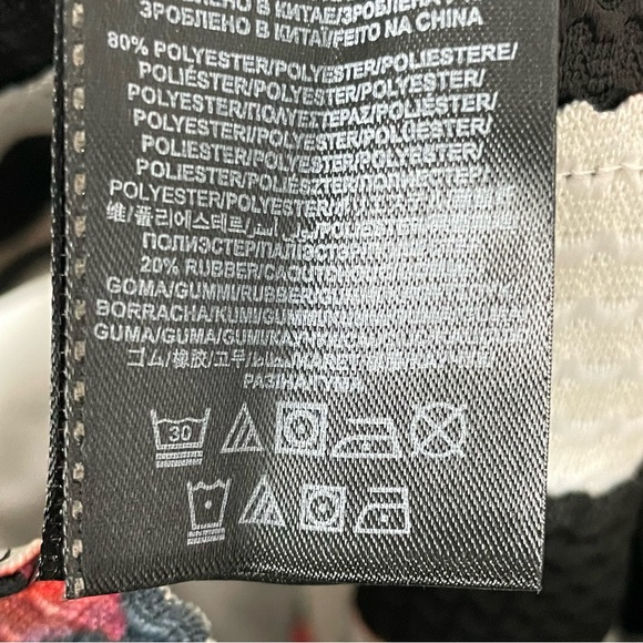 ❓ GUESS floral print striped pleated coquette stretchy structured skirt medium ❓ - Picture 8 of 9